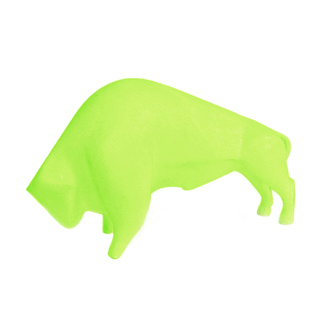 Neon Green Ceramic Bull