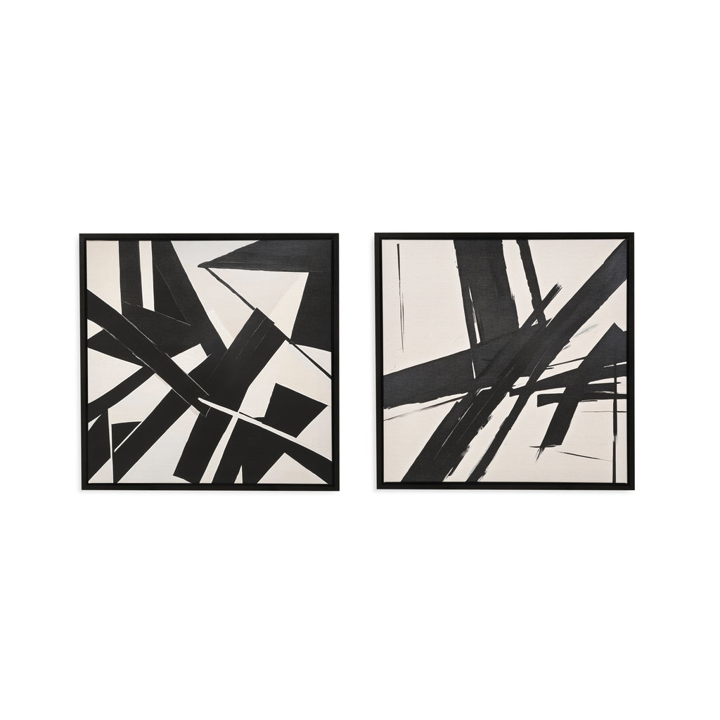 1373 (A+D) B/W Abstract Action A