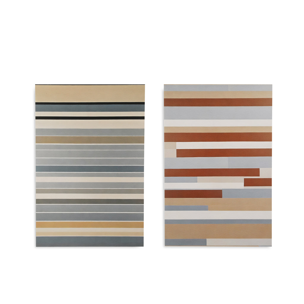 1375 (A+D) Blue Gray Stripes