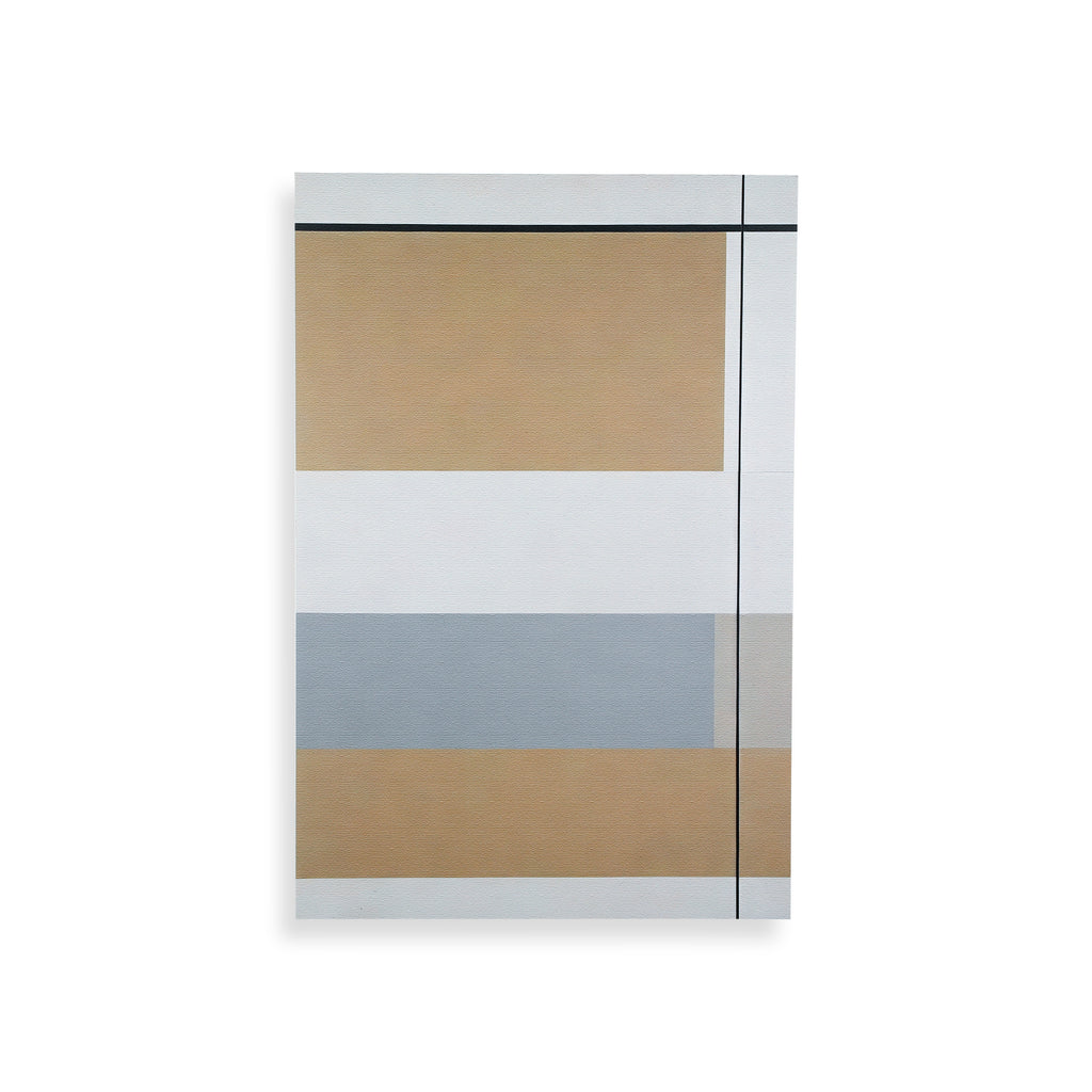 1377 (A+D) Gray + Tan Geometric A