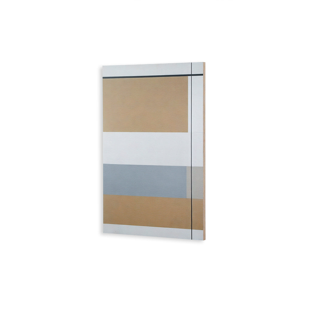 1377 (A+D) Gray + Tan Geometric A