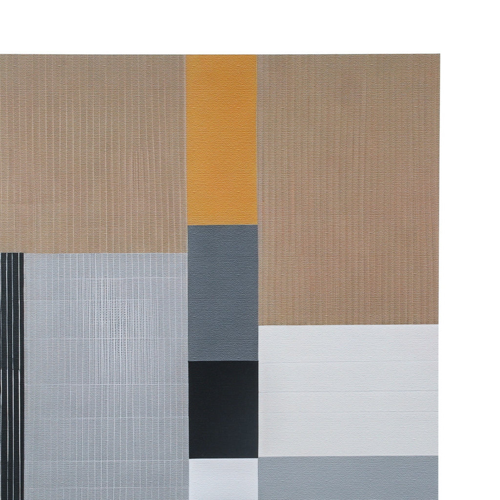 1378 (A+D) Gray + Tan Geometric B