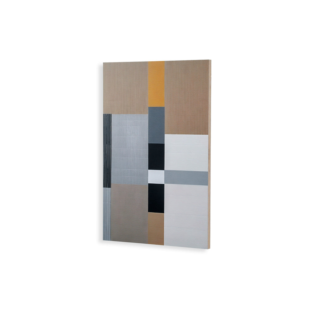 1378 (A+D) Gray + Tan Geometric B