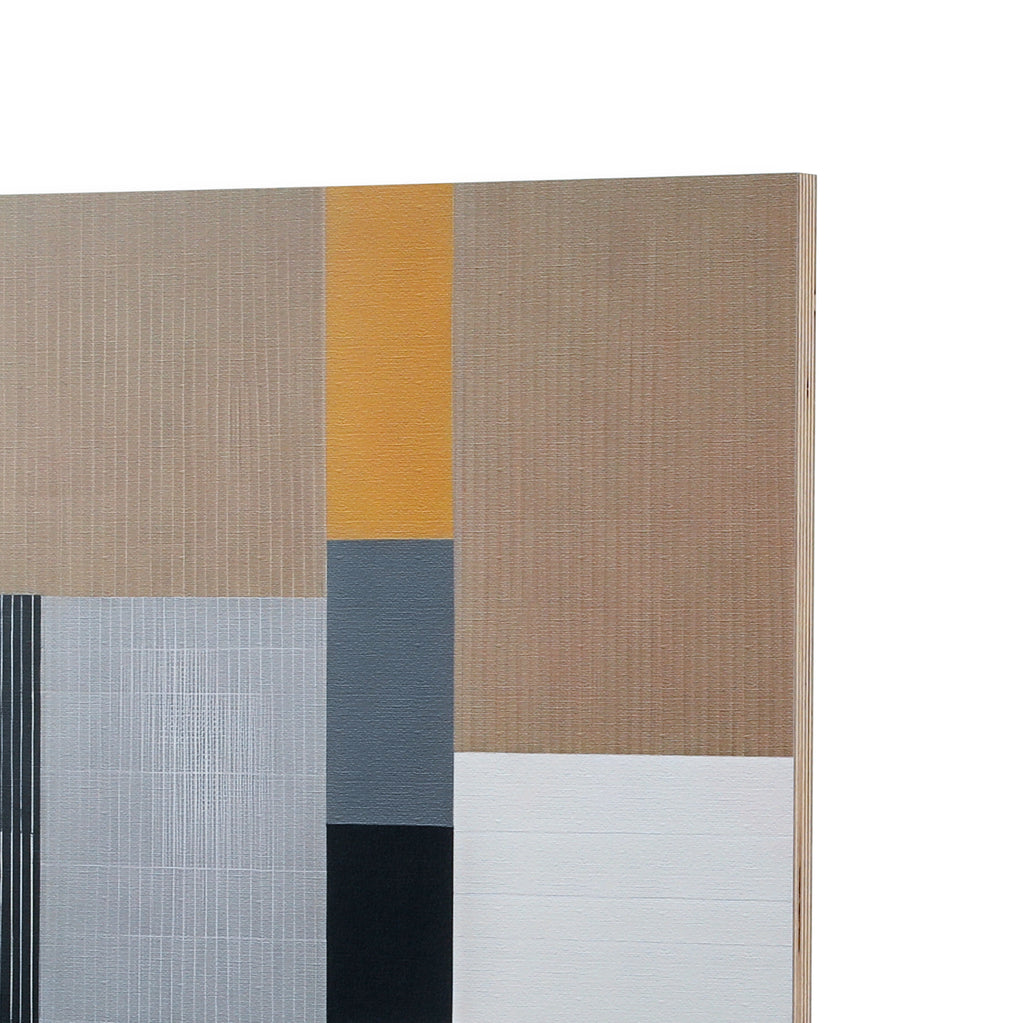 1378 (A+D) Gray + Tan Geometric B