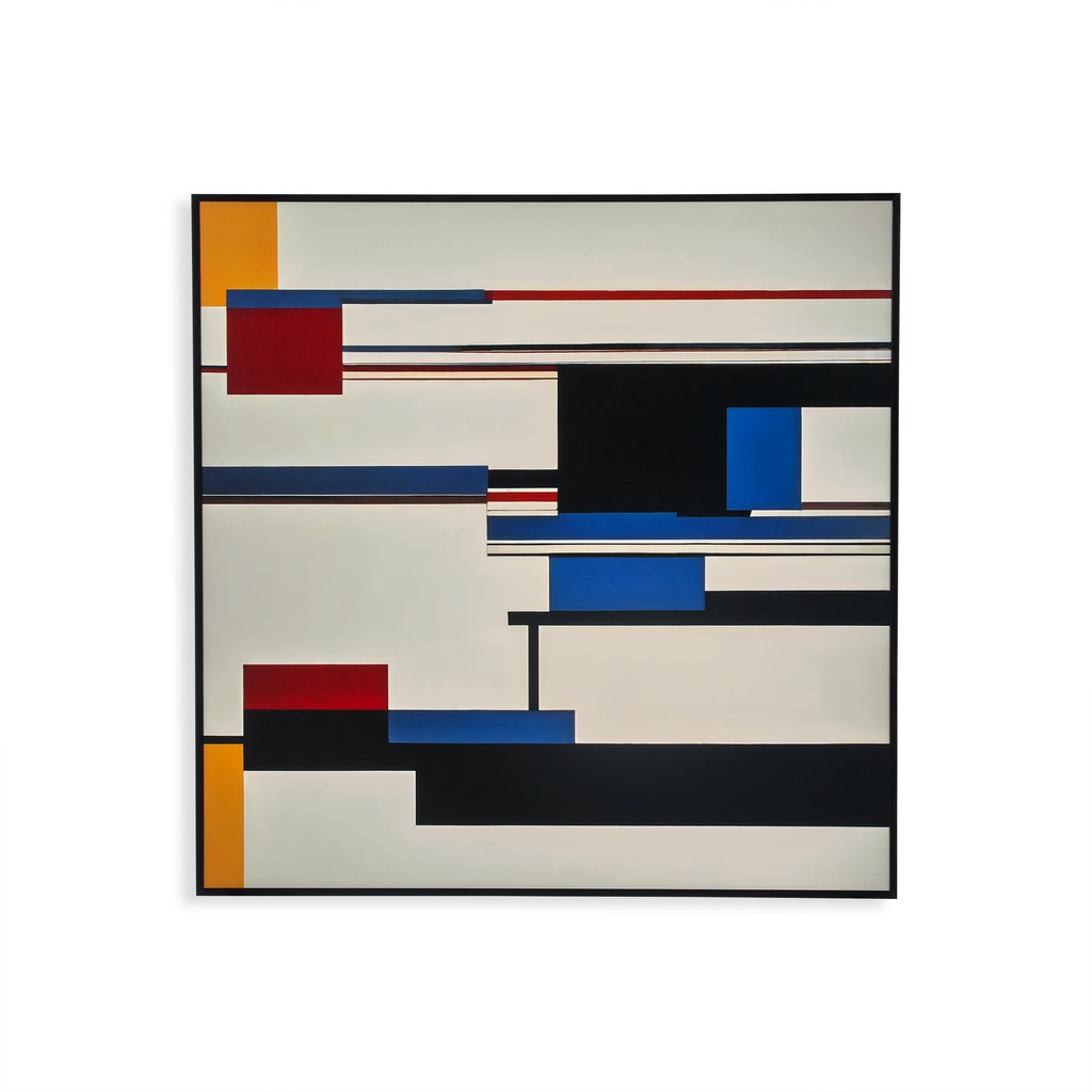 1382 (A+D) De Stijl Red Blue A