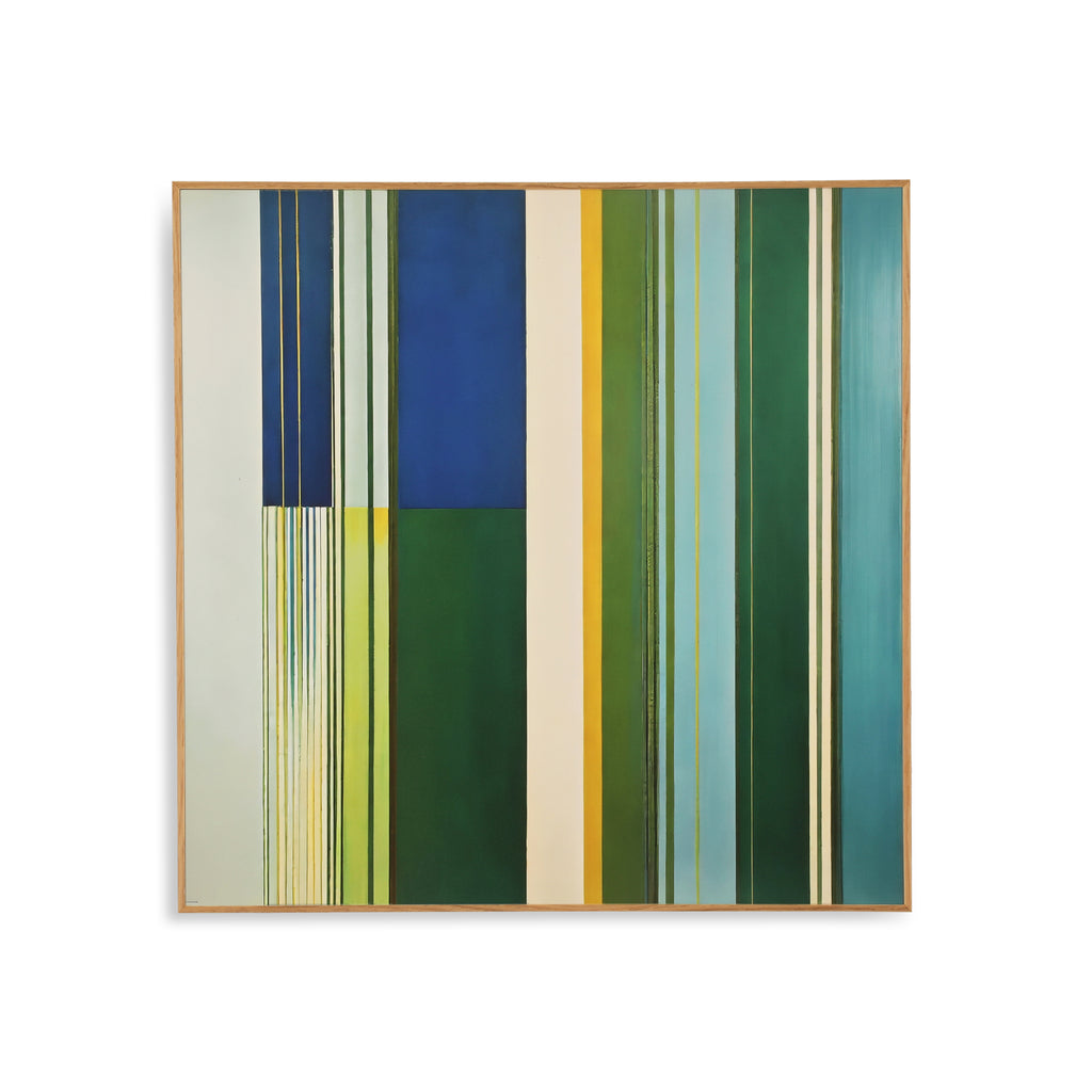 1397 (A+D) Green Stripe Abstract A