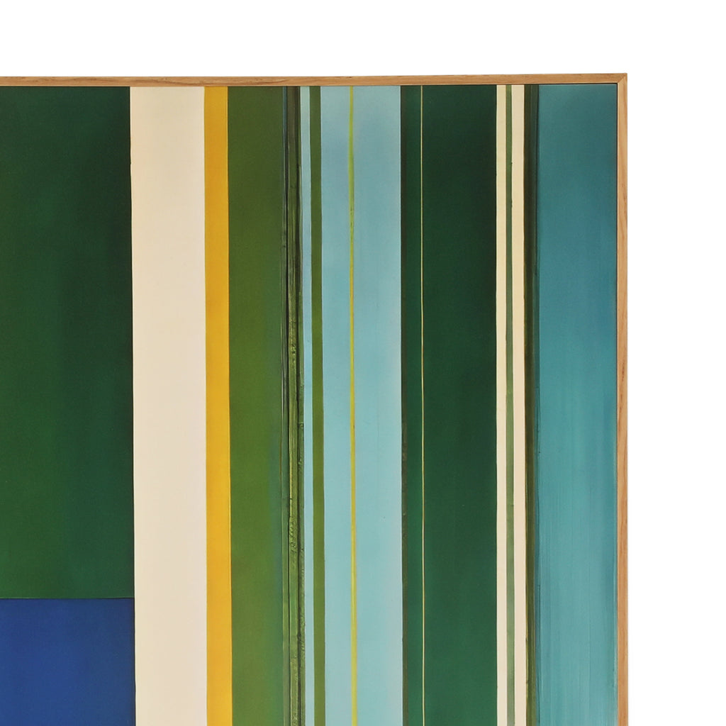1397 (A+D) Green Stripe Abstract A