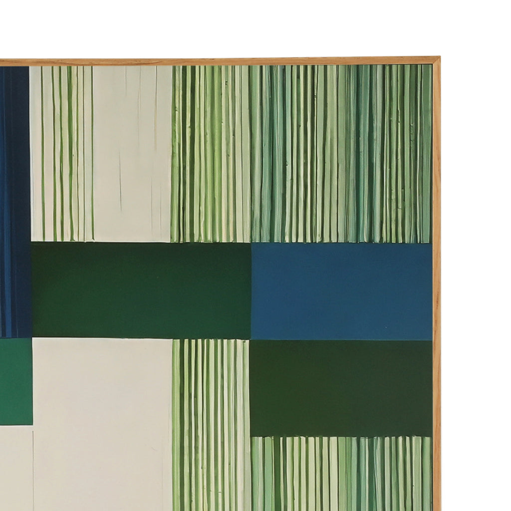 1399 (A+D) Green Stripe Abstract C