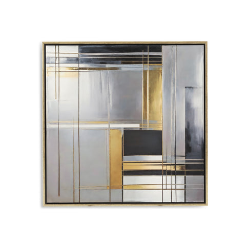 1400 (A+D) Silver Metallic Geometric A