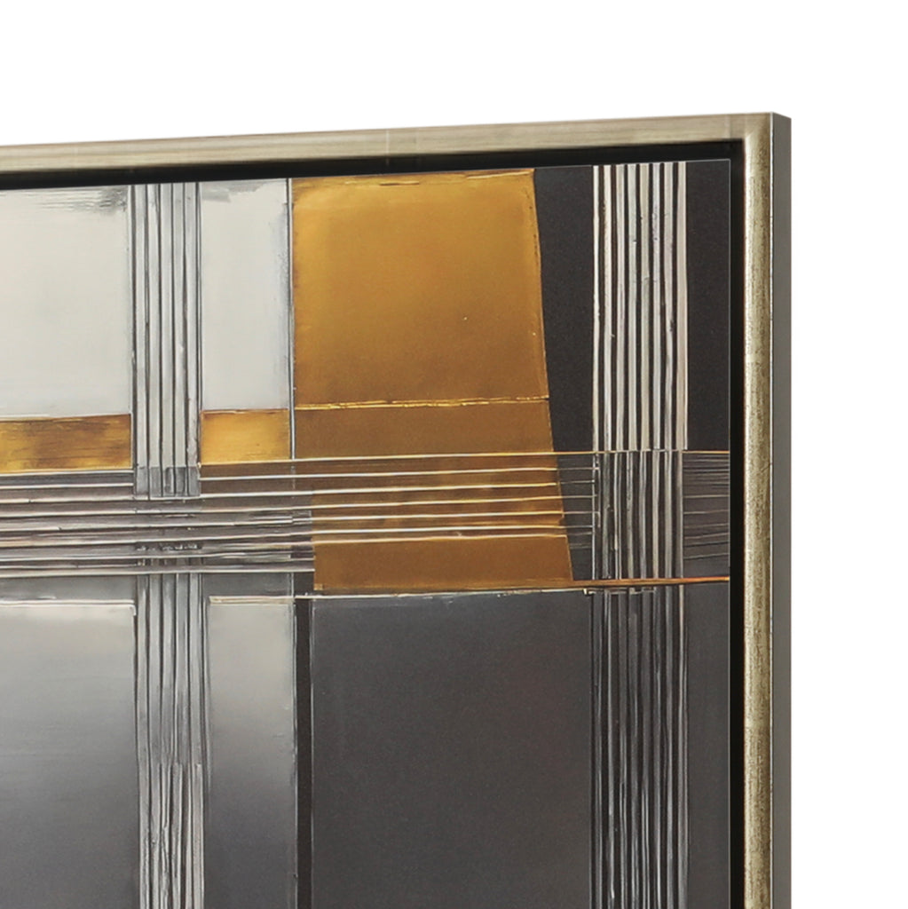 1402 (A+D) Silver Metallic Geometric C