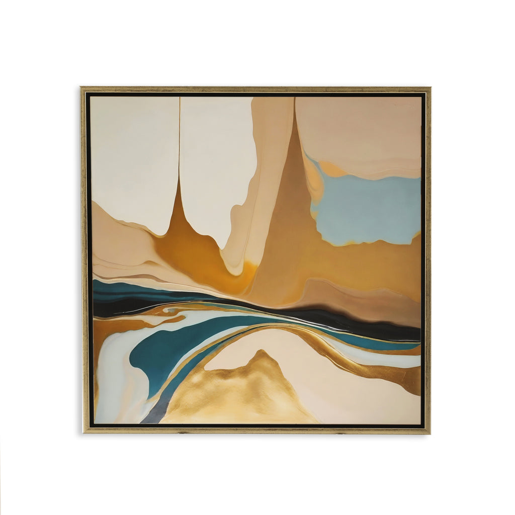 1403 (A+D) Gold Metallic Teal Liquid A
