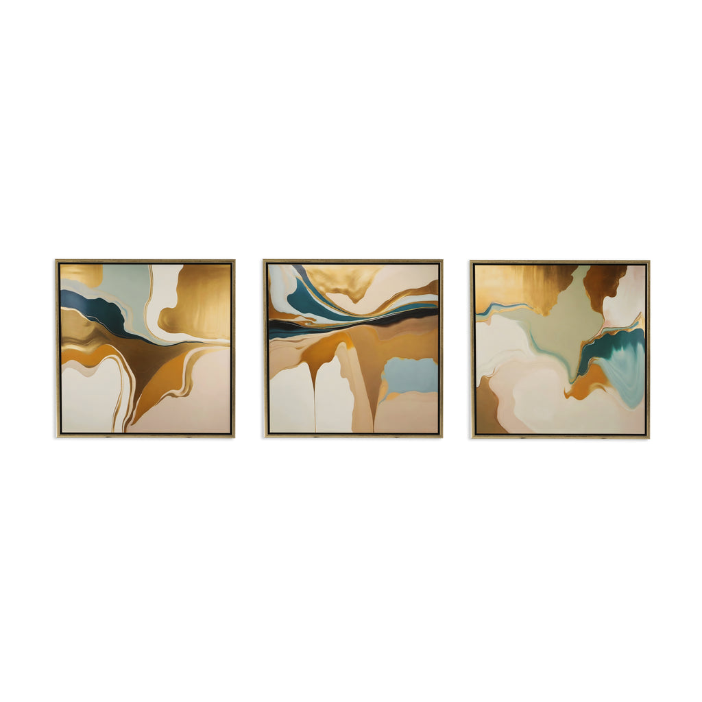 1403 (A+D) Gold Metallic Teal Liquid A