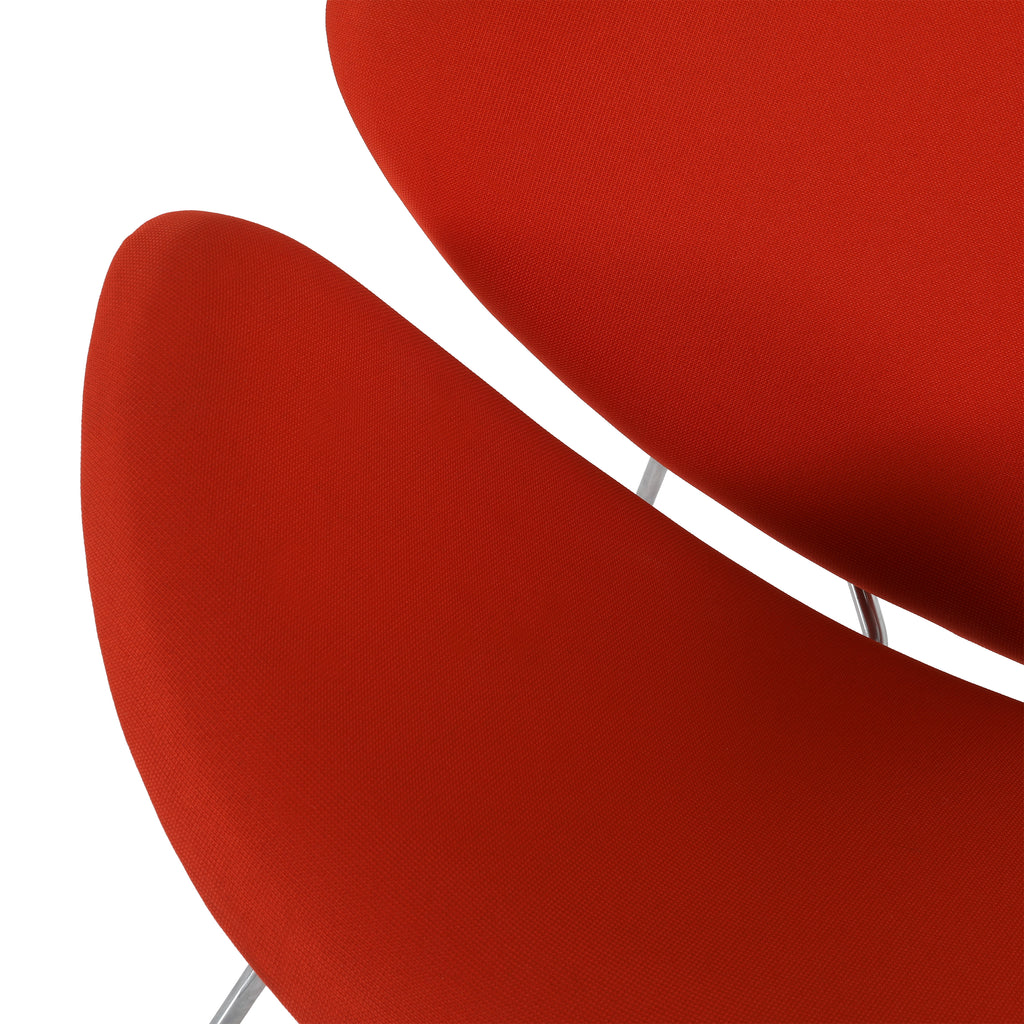 Orange Paulin Oval Slice Chair