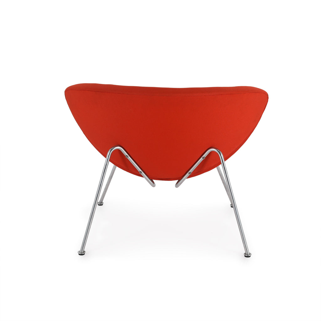 Orange Paulin Oval Slice Chair