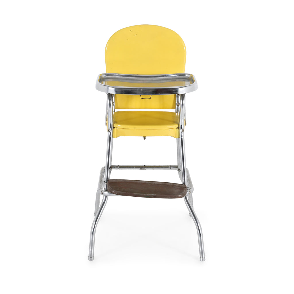 Yellow Metal High Chair