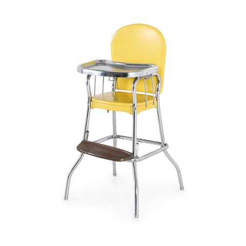 Yellow Metal High Chair