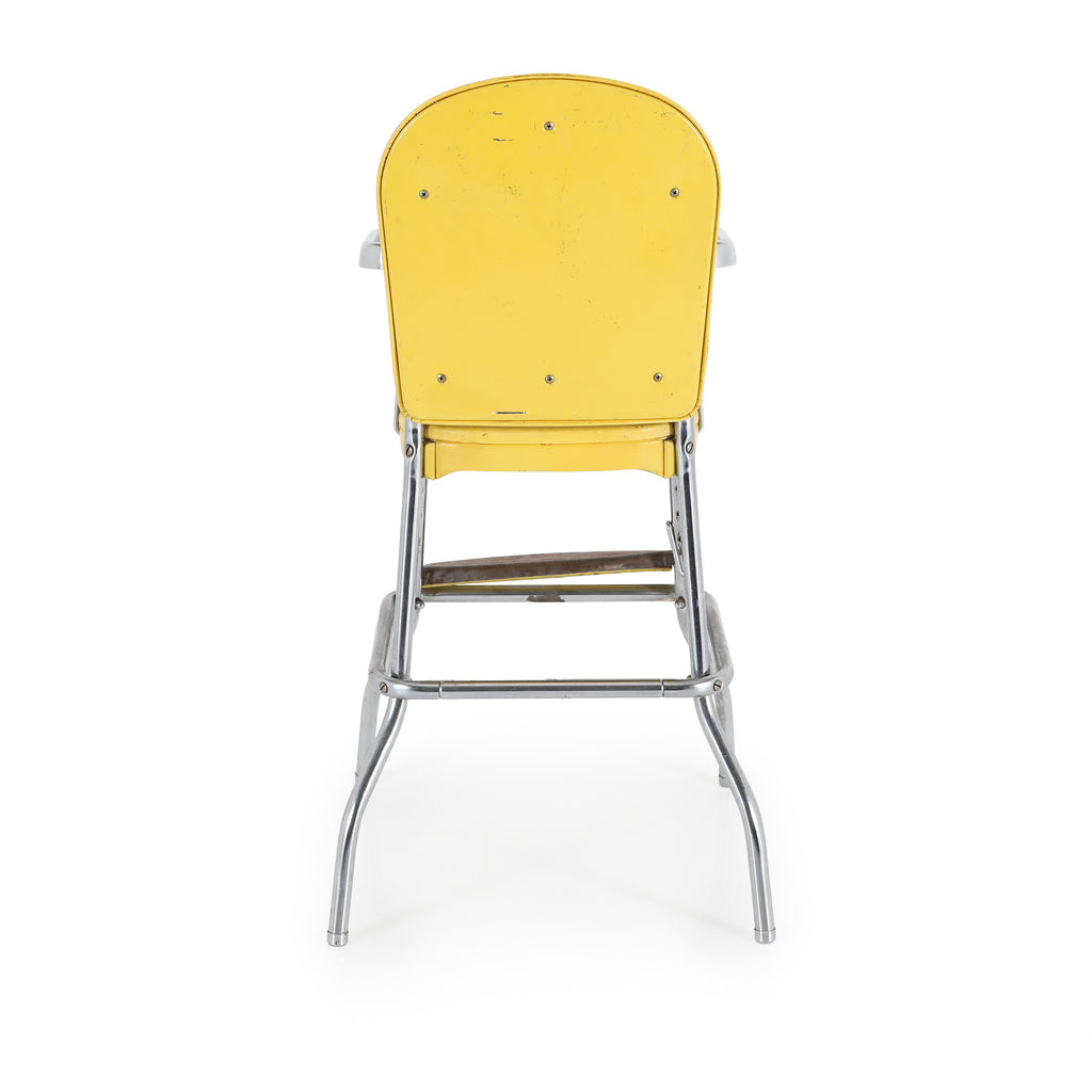 Yellow Metal High Chair