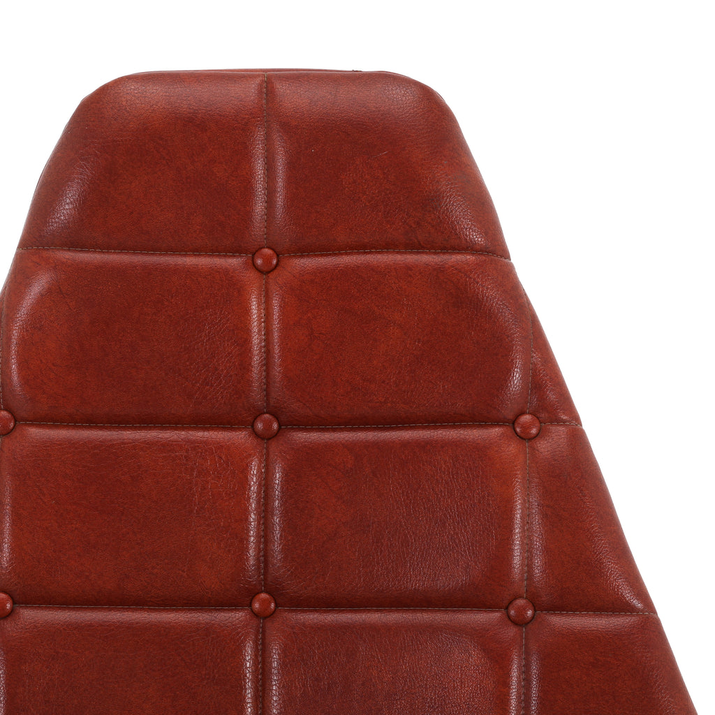 Red Leather Lounge Chair