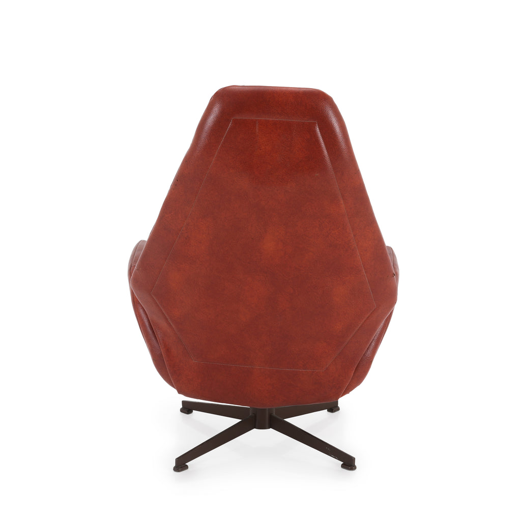 Red Leather Lounge Chair