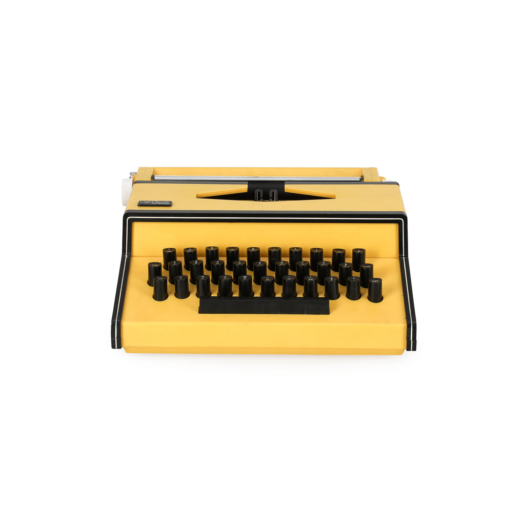 Yellow JC Penney Light Touch Typewriter