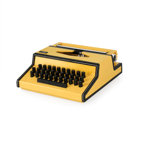 Yellow JC Penney Light Touch Typewriter
