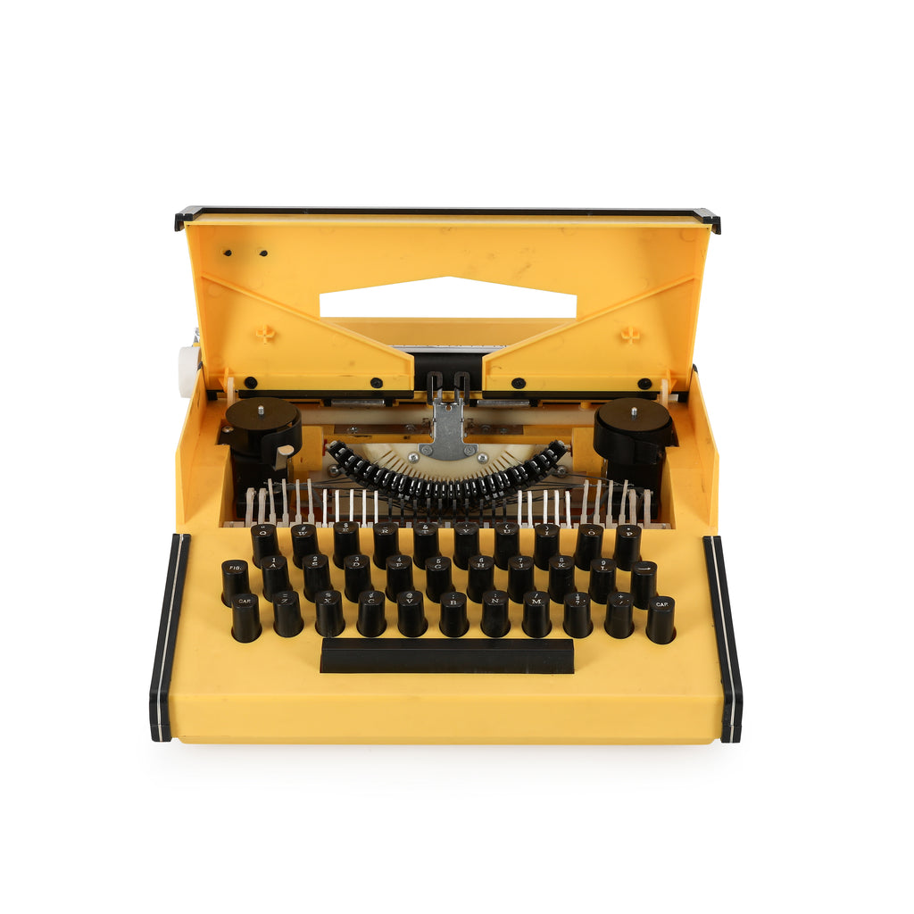 Yellow JC Penney Light Touch Typewriter
