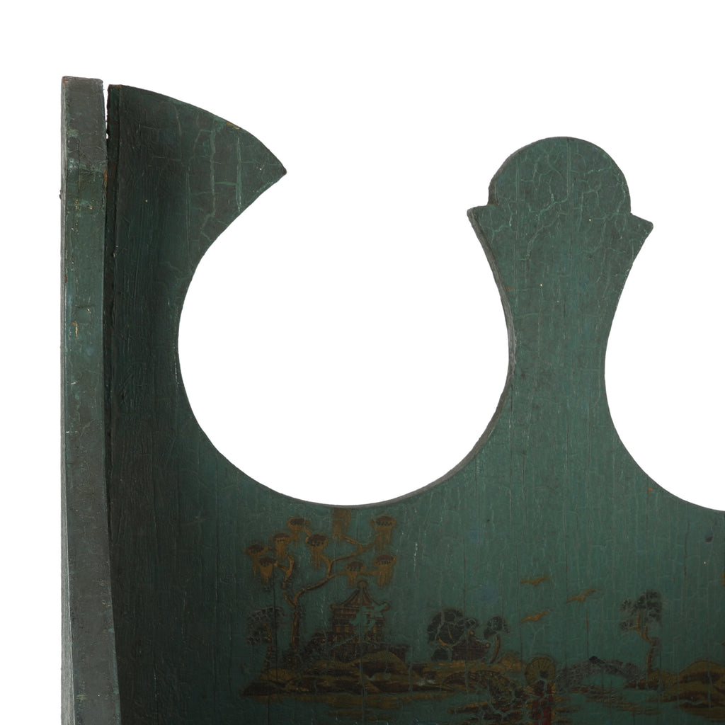 Distressed Emerald Wall Mounted Shelf