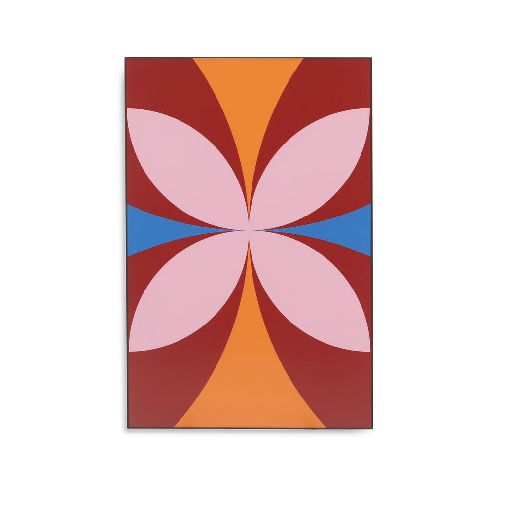 1220 (A+D) Red Blue Orange Pink Butterfly
