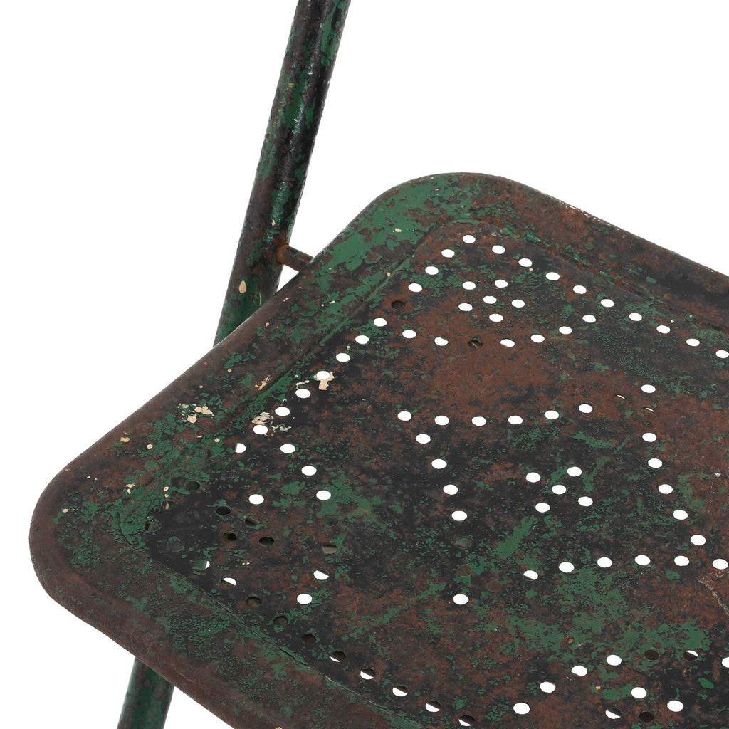 Rustic Green Folding Chair