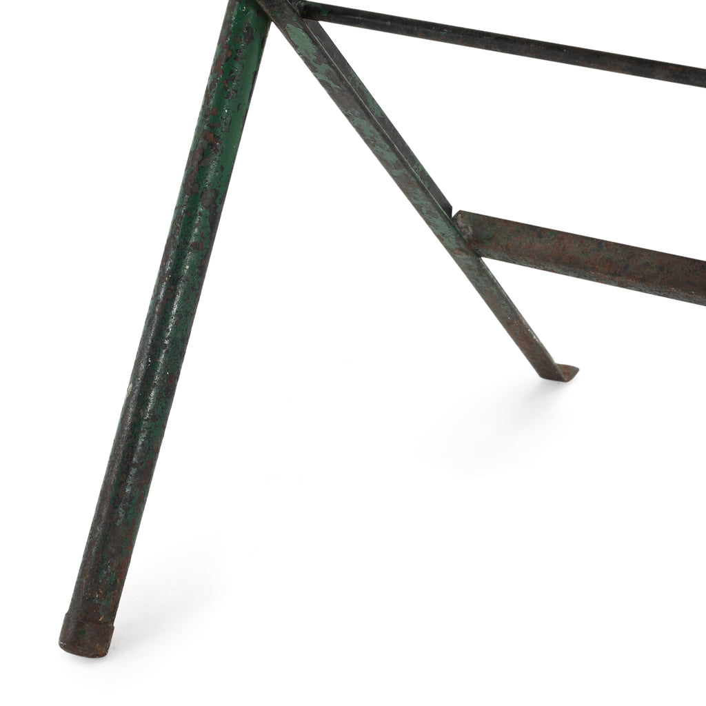Rustic Green Folding Chair