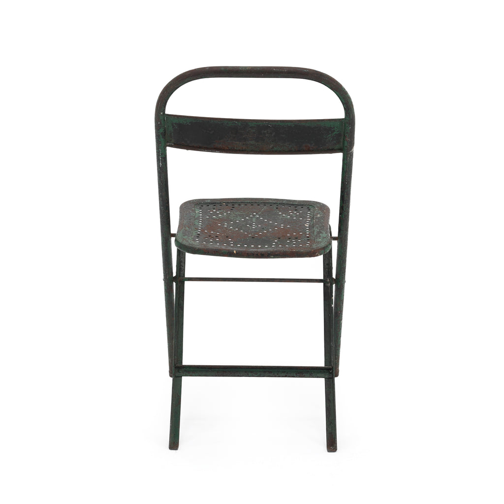 Rustic Green Folding Chair