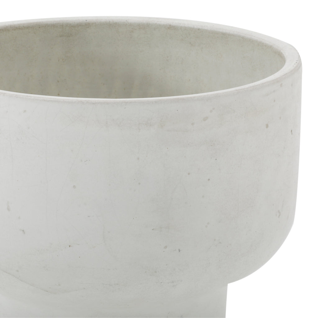Case Study White Mushroom Planter - Medium