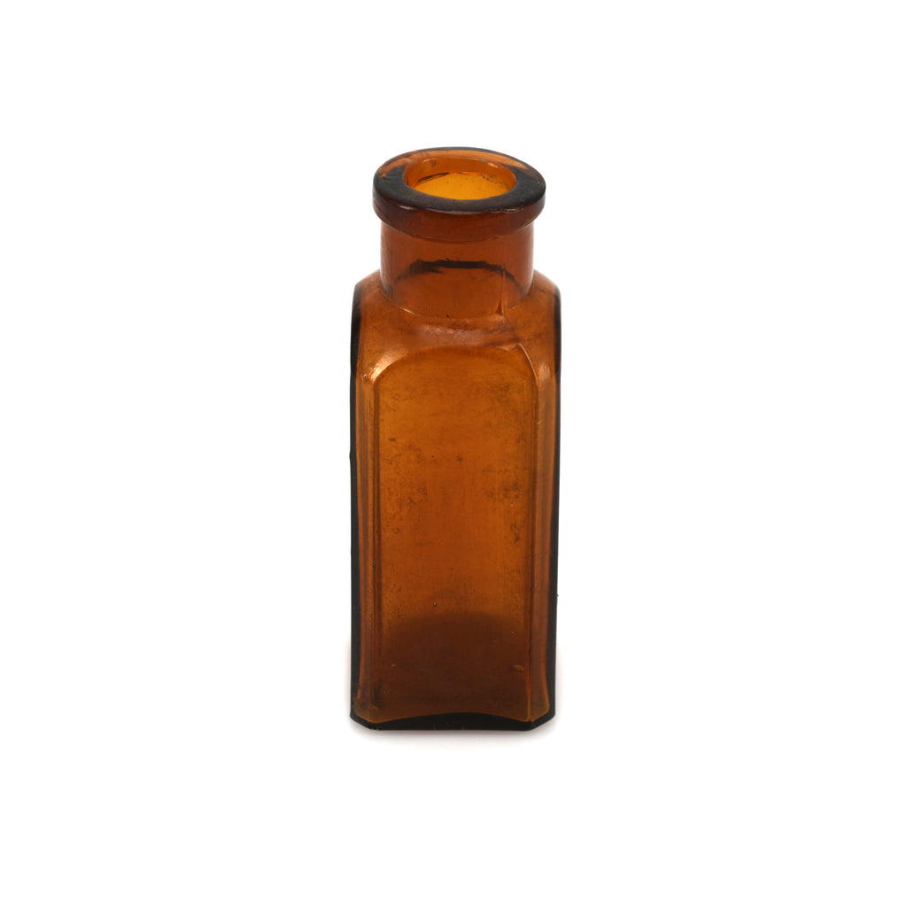 Miniature Brown Glass Bottle (A+D)