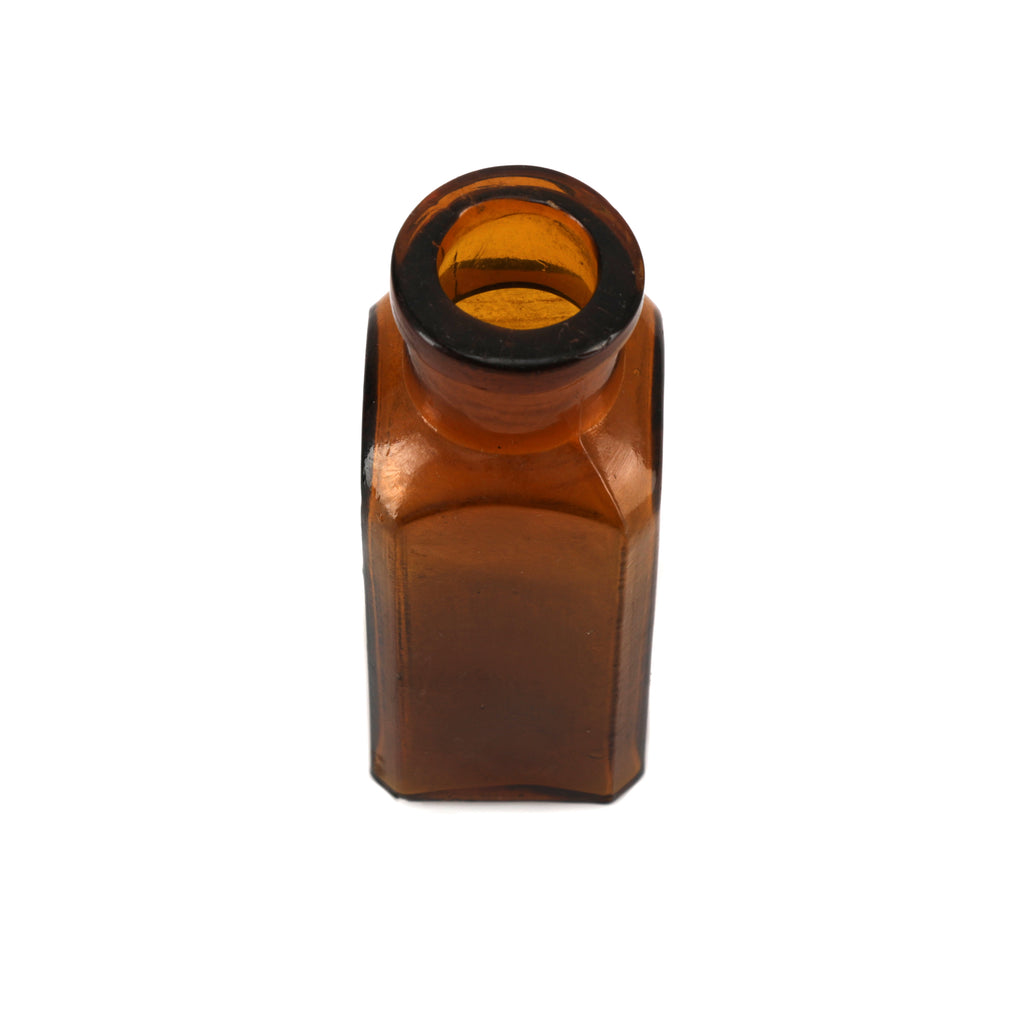 Miniature Brown Glass Bottle (A+D)