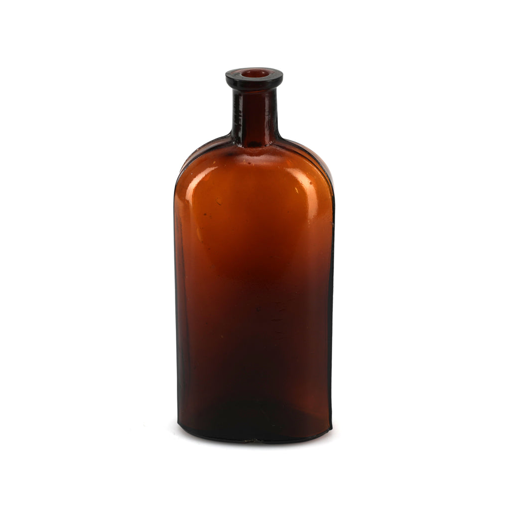 Brown Glass Bottle No Label (A+D)
