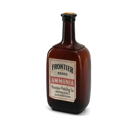 Brown Glass Ammonia Bottle (A+D)