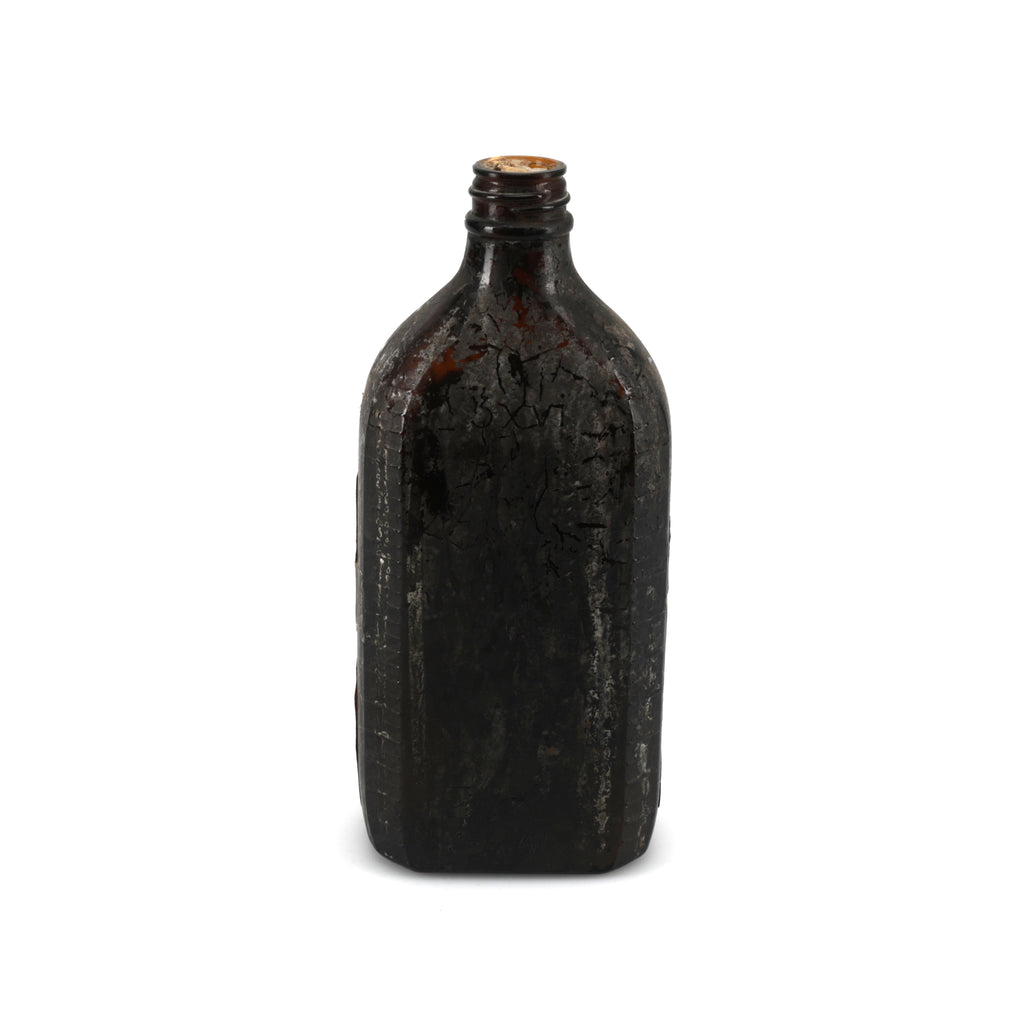 Distressed Brown Glass Bottle (A+D)