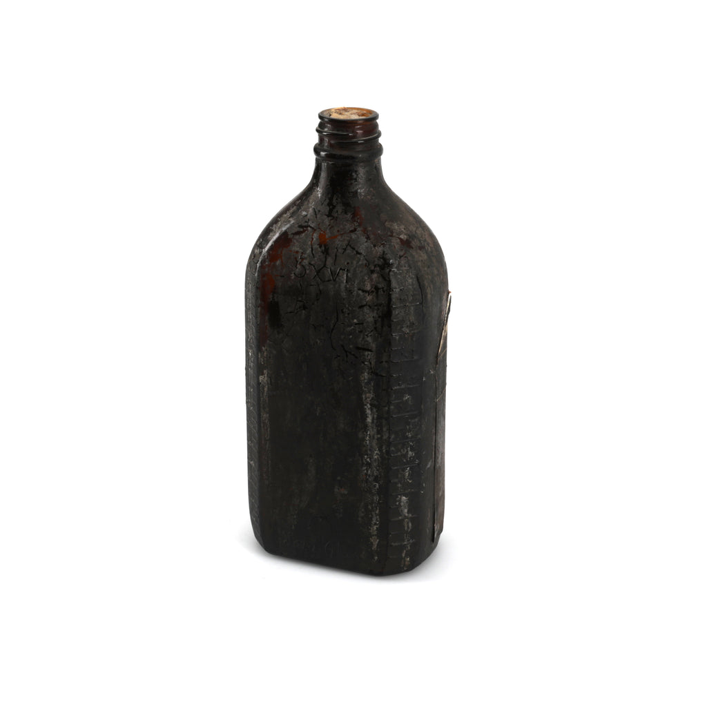 Distressed Brown Glass Bottle (A+D)