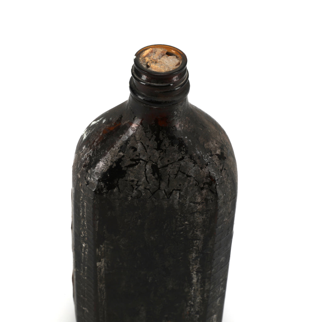 Distressed Brown Glass Bottle (A+D)