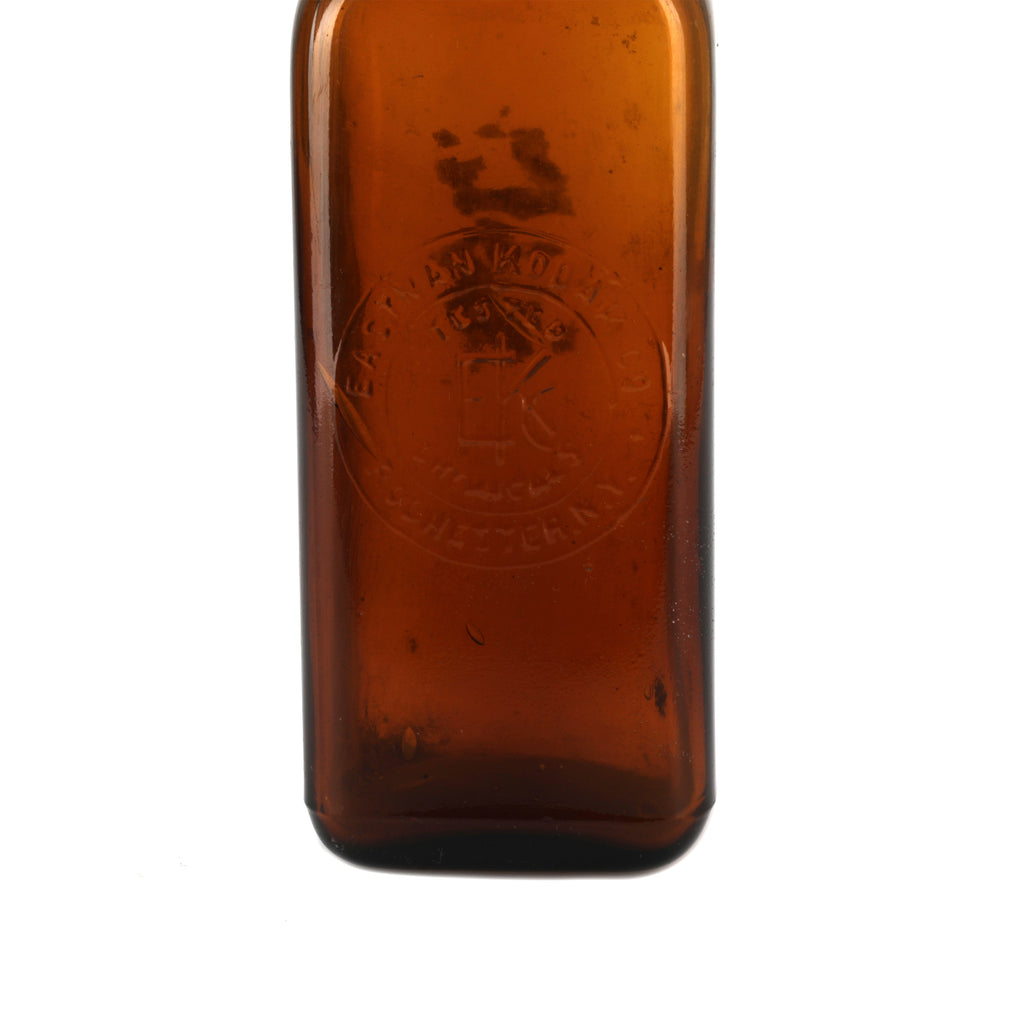 Small Brown Glass Medicine Bottle (A+D)