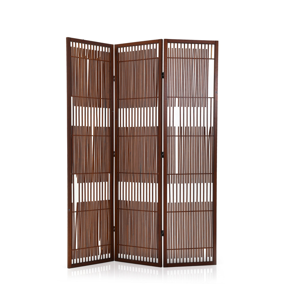 Dark Wood Screen Divider