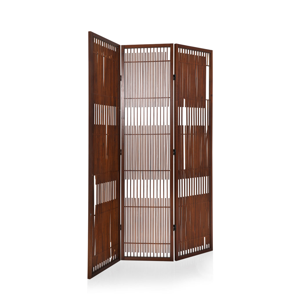 Dark Wood Screen Divider