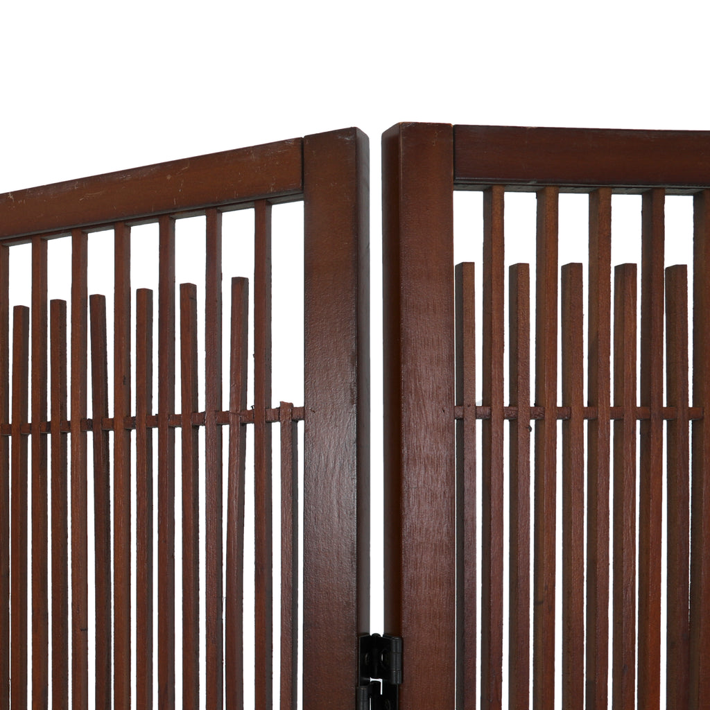 Dark Wood Screen Divider