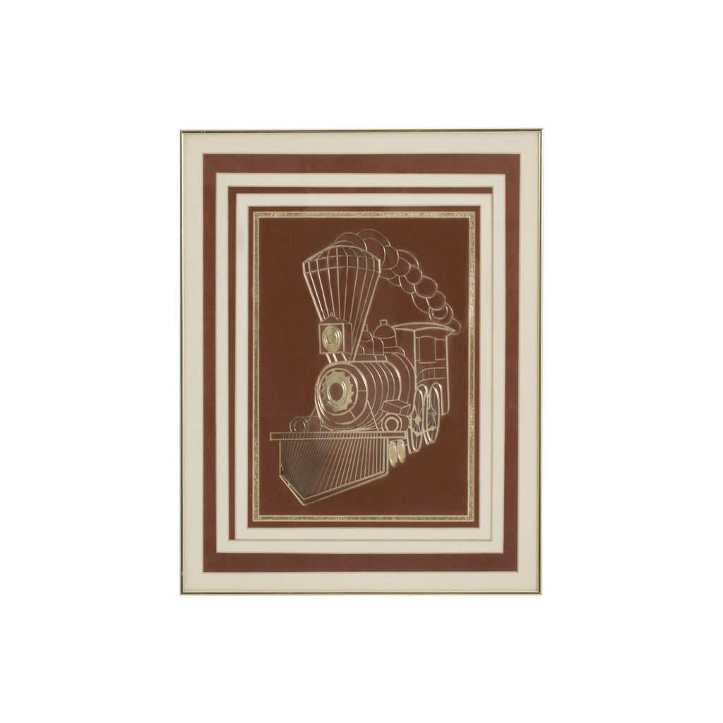 (A+D) Train Vintage Gold Artwork