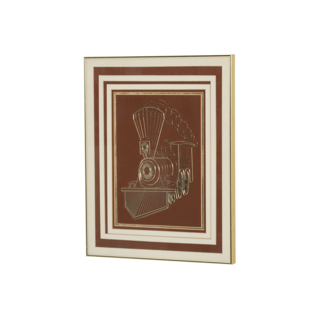 (A+D) Train Vintage Gold Artwork