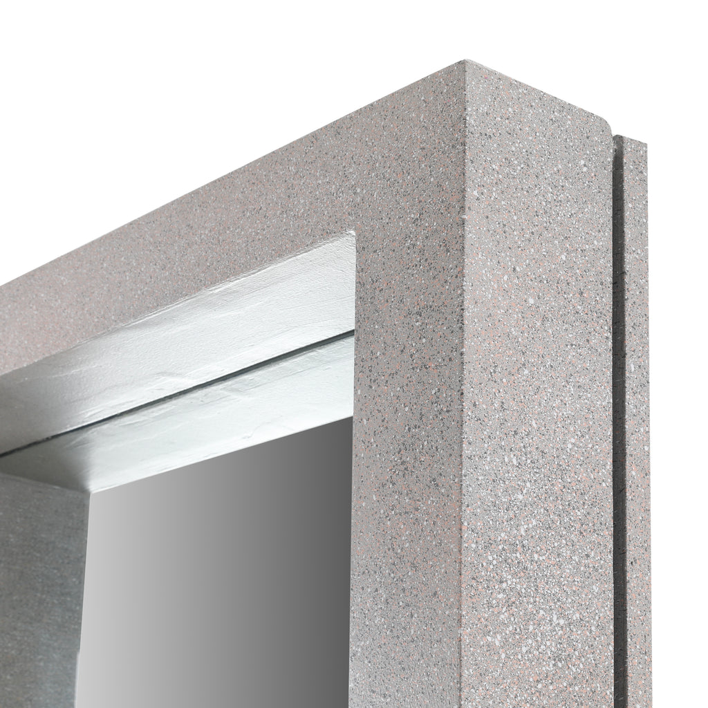 Post Modern Grey Speckled Heavy Floor Mirror