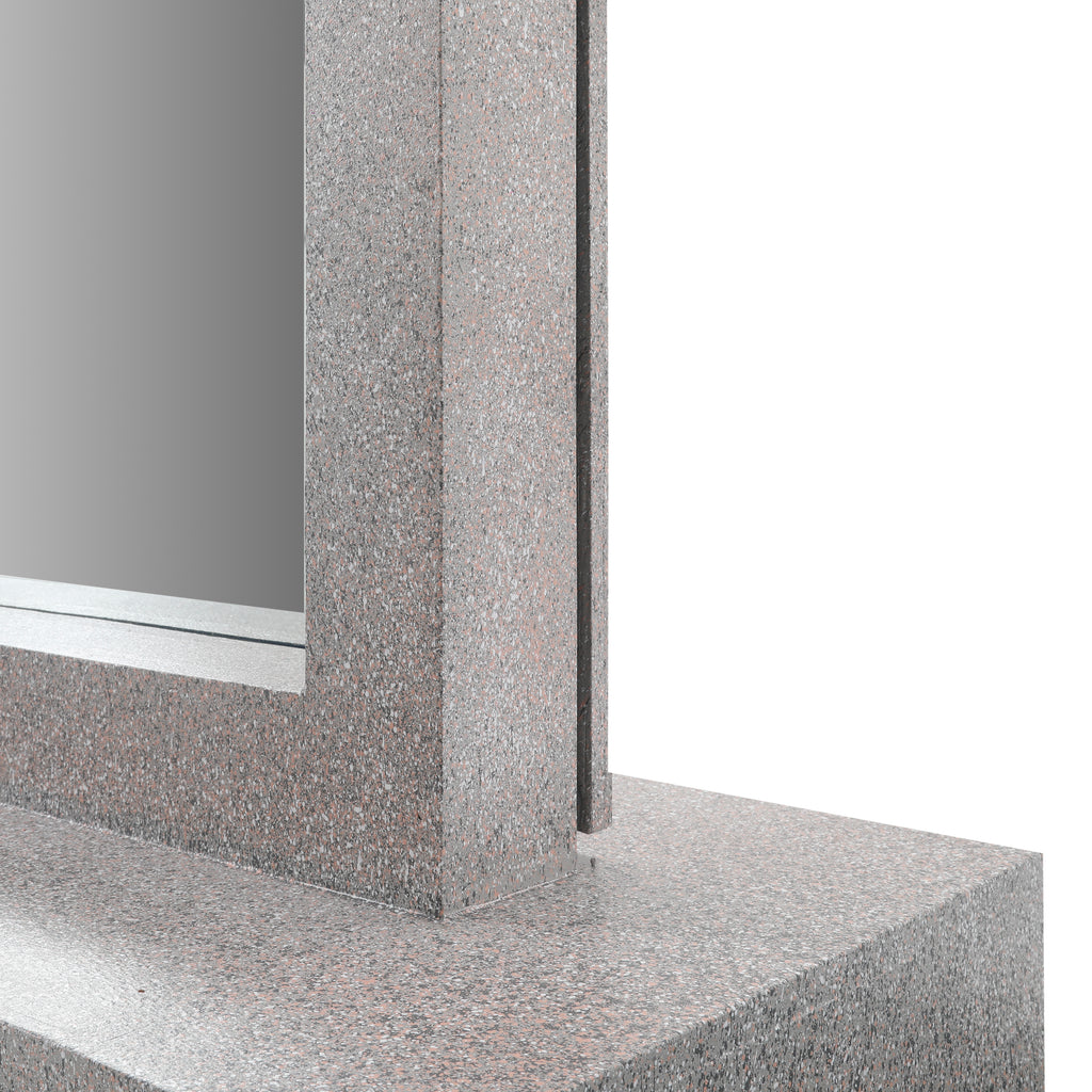 Post Modern Grey Speckled Heavy Floor Mirror
