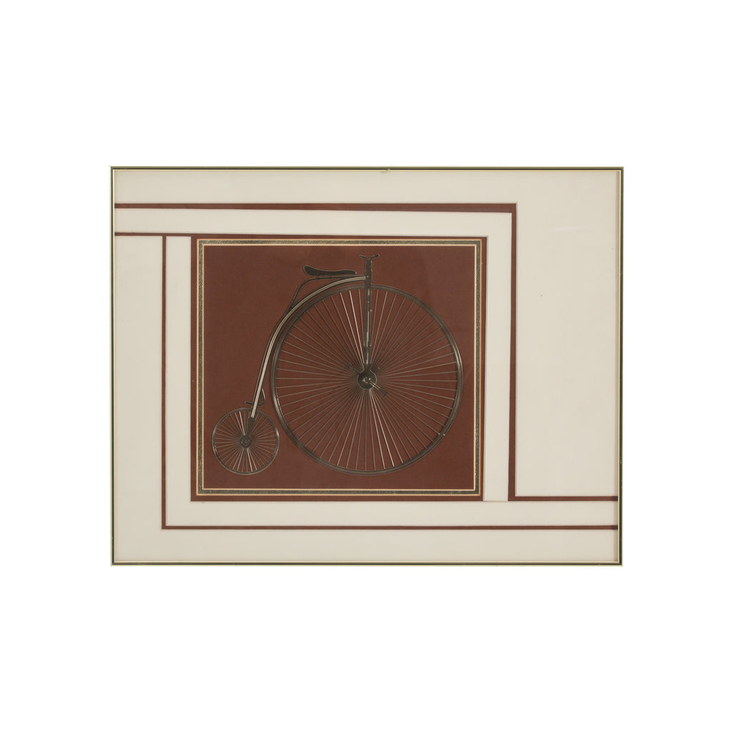 (A+D) Bicycle Vintage Gold Artwork