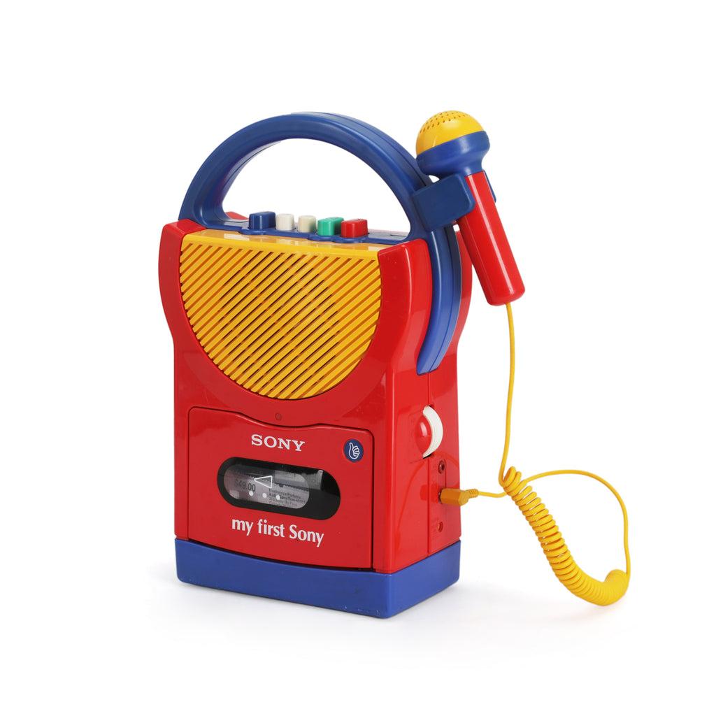 Red Sony Kids Cassette Player w/ Microphone