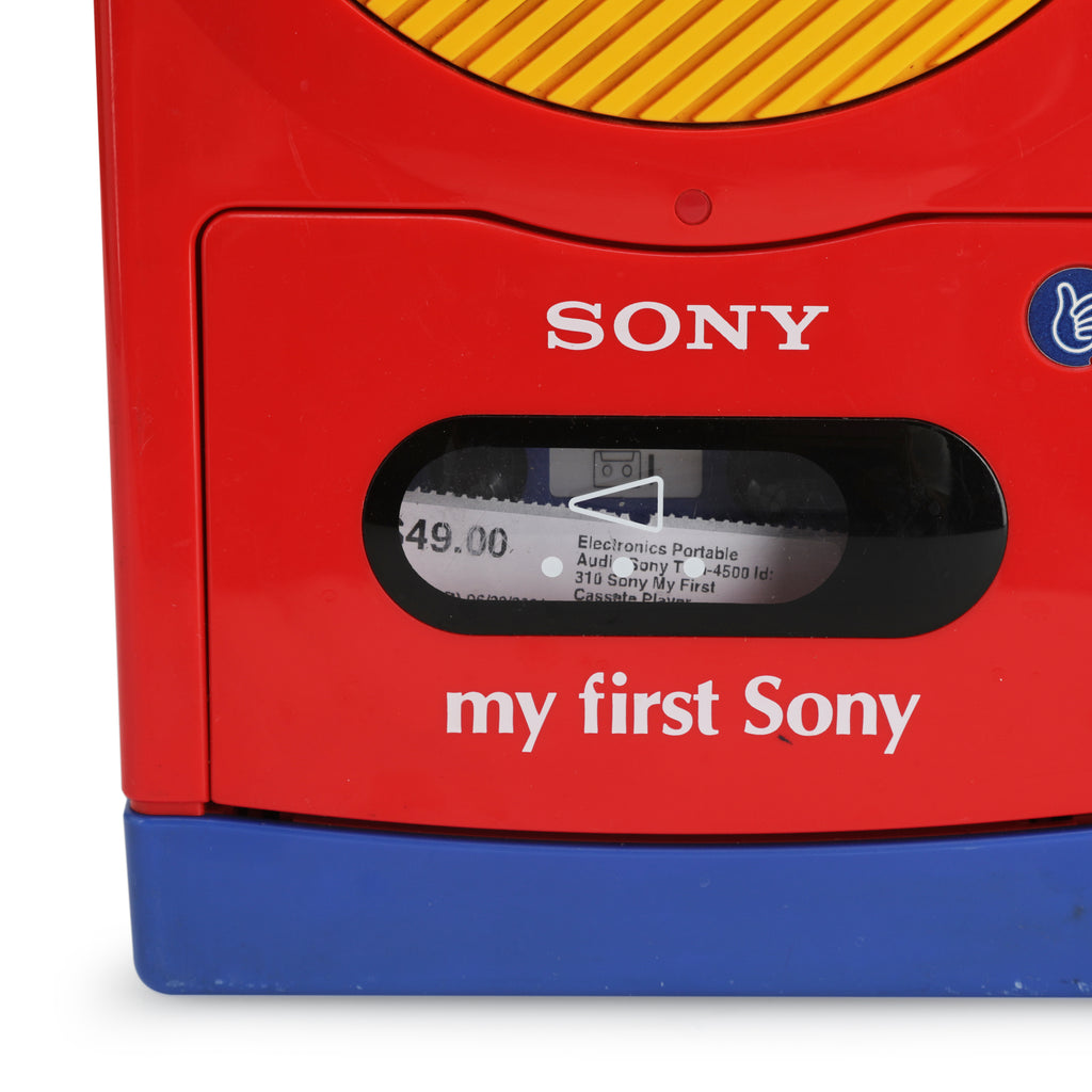 Red Sony Kids Cassette Player w/ Microphone